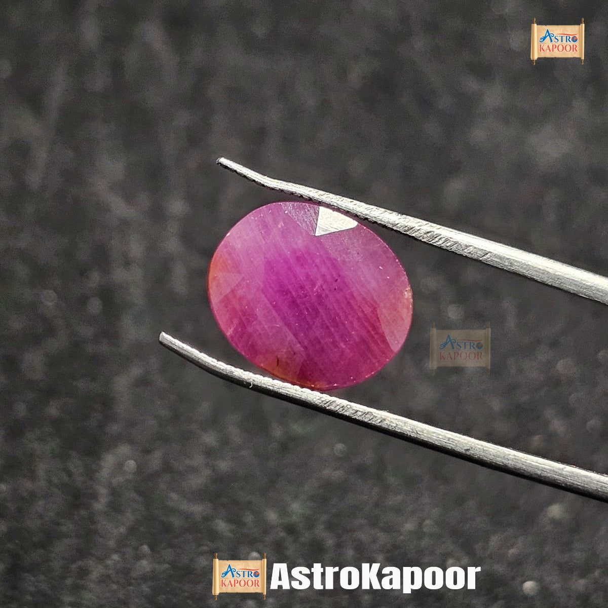 9.22 Carats Natural Purplish Red Ruby 13.26 x 11.23 x 5.44 mm
