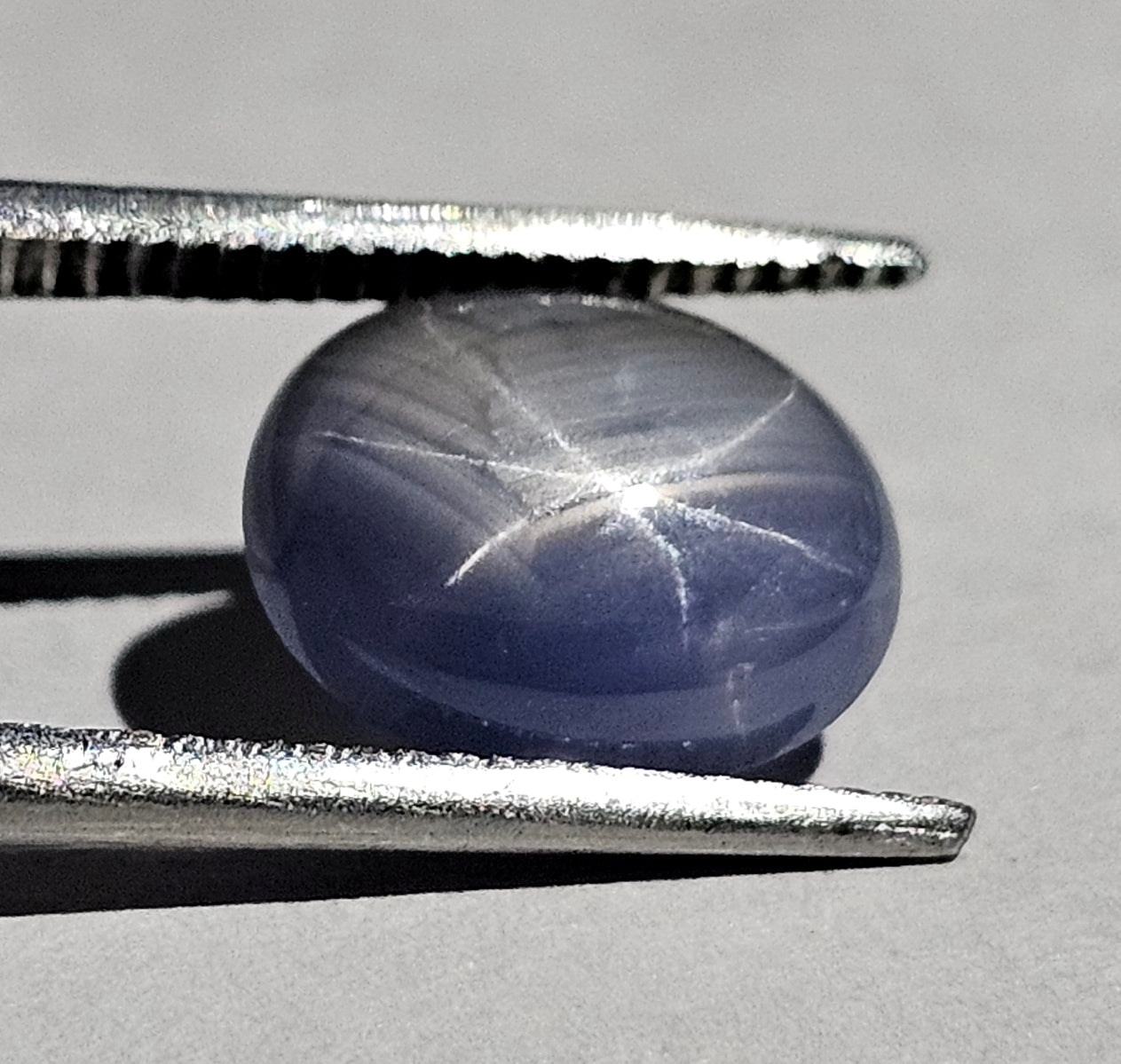 3.09 Carats Natural Bakawa Gray Star Sapphire 9.67 x 7.98 x 6.73 mm