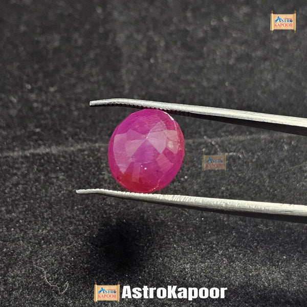 9.55 Carats Natural Purplish Red Ruby 13.02 x 10.79 x 6.50 mm