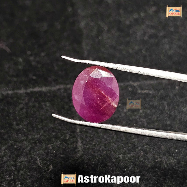 9.55 Carats Natural Purplish Red Ruby 13.02 x 10.79 x 6.50 mm