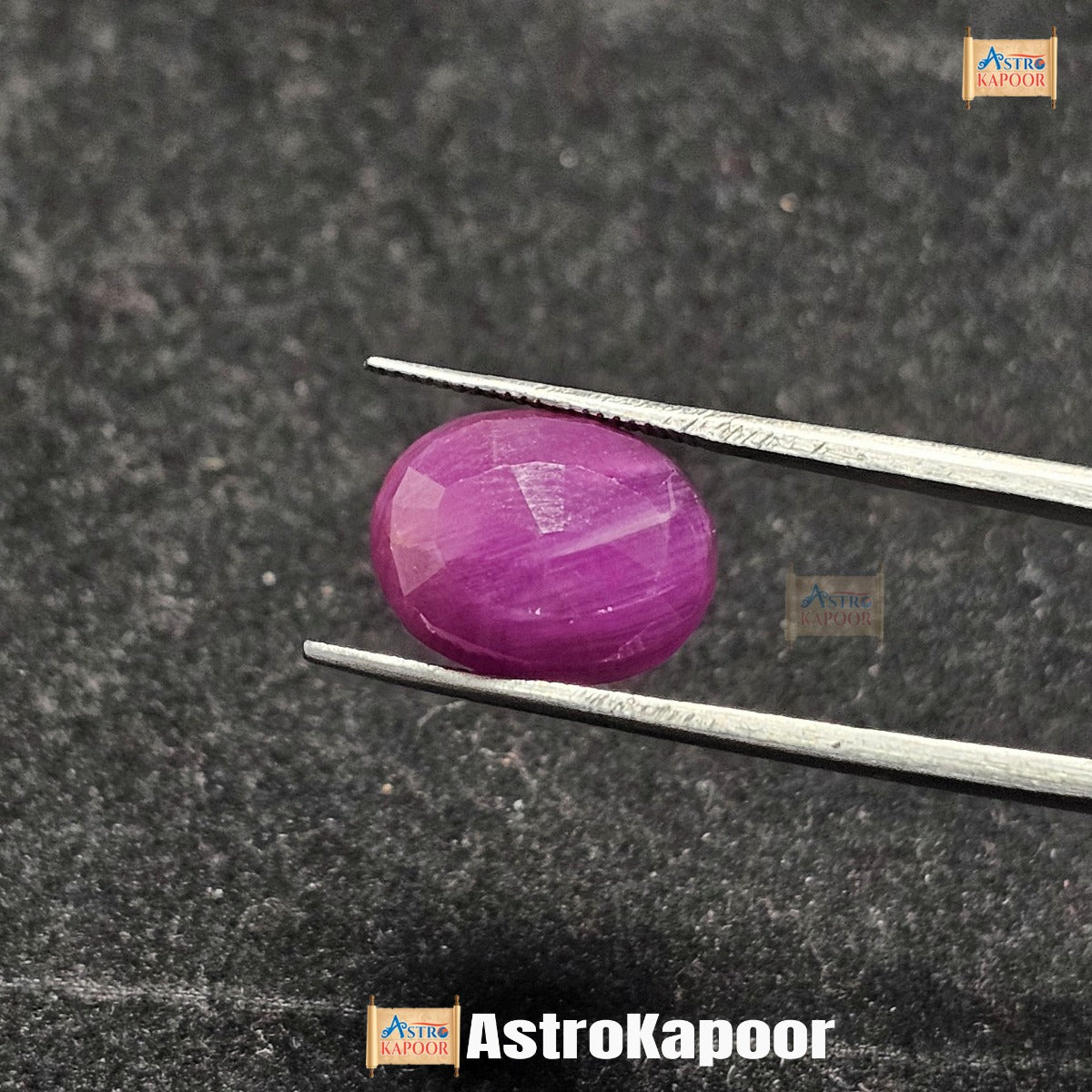 9.07 Carats Natural Purplish Red Ruby 13.45 x 10.51 x 5.52 mm