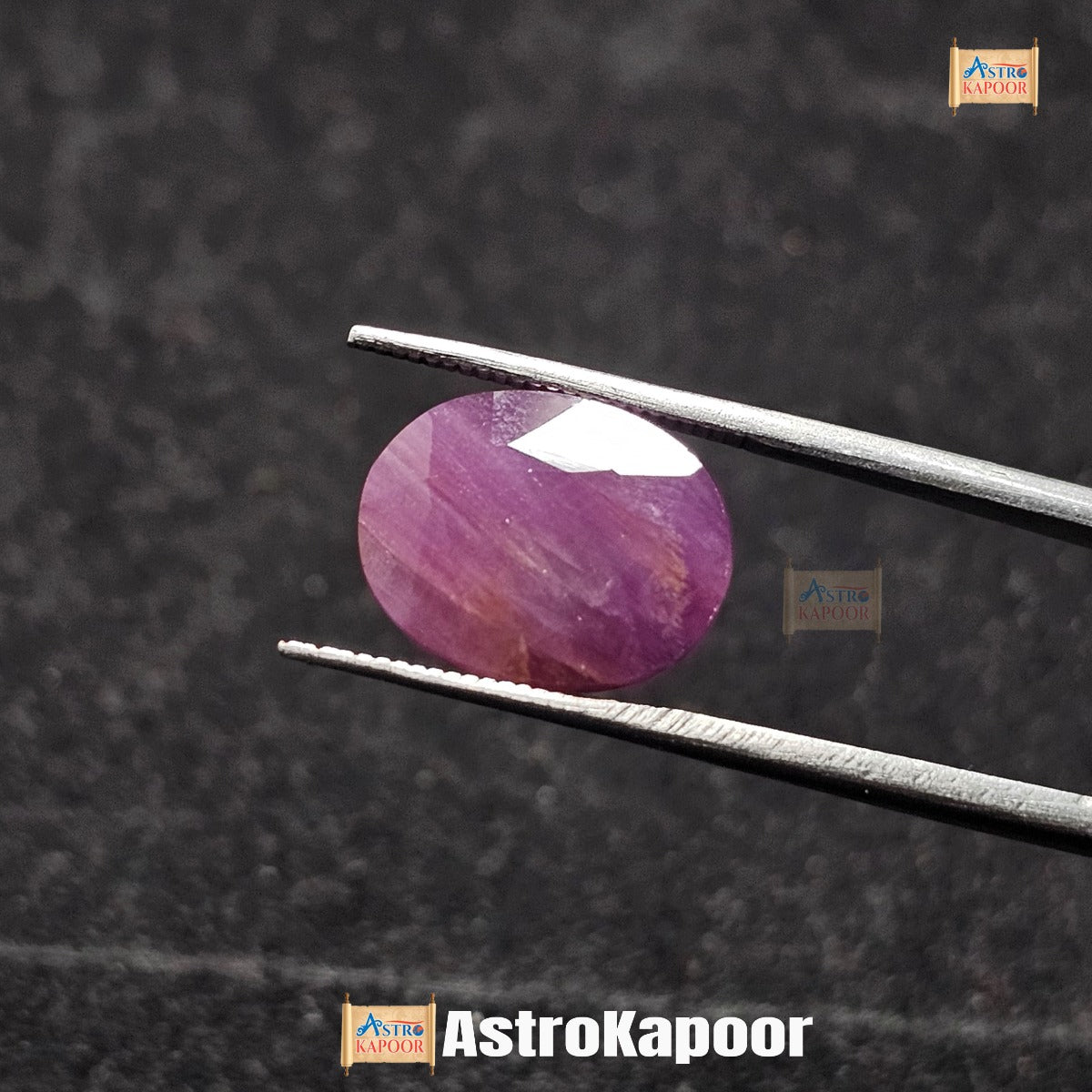 9.07 Carats Natural Purplish Red Ruby 13.45 x 10.51 x 5.52 mm