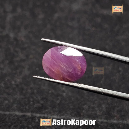 9.07 Carats Natural Purplish Red Ruby 13.45 x 10.51 x 5.52 mm