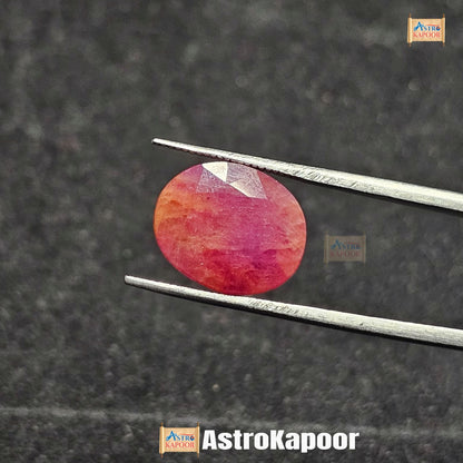 9.51 Carats Natural Brownish Red Ruby 13.80 x 11.45 x 6.15 mm