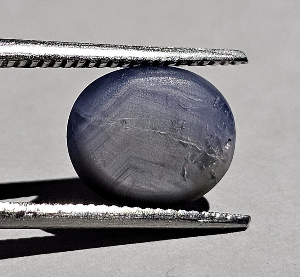 3.09 Carats Natural Bakawa Gray Star Sapphire 9.67 x 7.98 x 6.73 mm